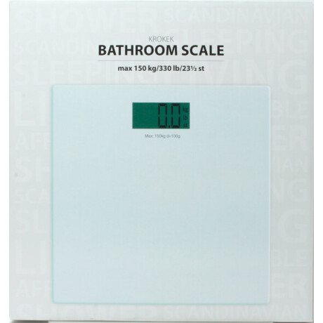 Balanza de baño KROKEK cristal 150kg/100g Transparente