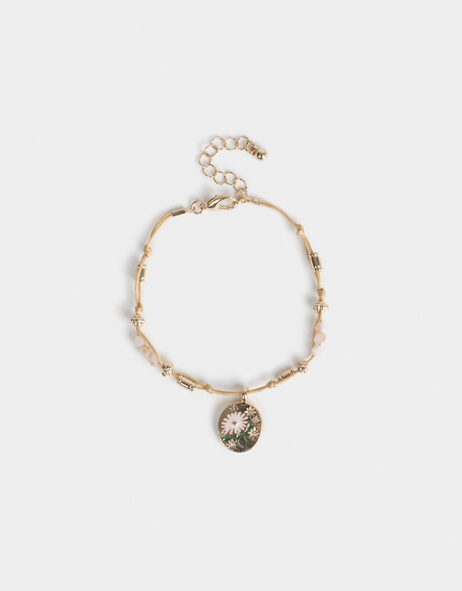 Pulsera Flexible Dije Flor 