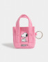 Llavero Llavero Y Charm Mini Cartera "snoopy" - Fucsia Claro