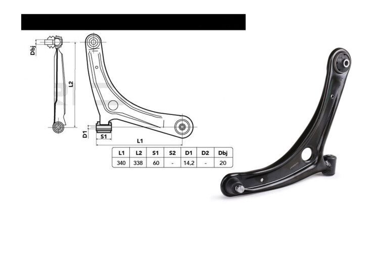 Parilla De Suspension Del Fiat Toro, Jeep Compass 4X2 12-25 Der Parilla De Suspension Del Fiat Toro, Jeep Compass 4X2 12-25 Der