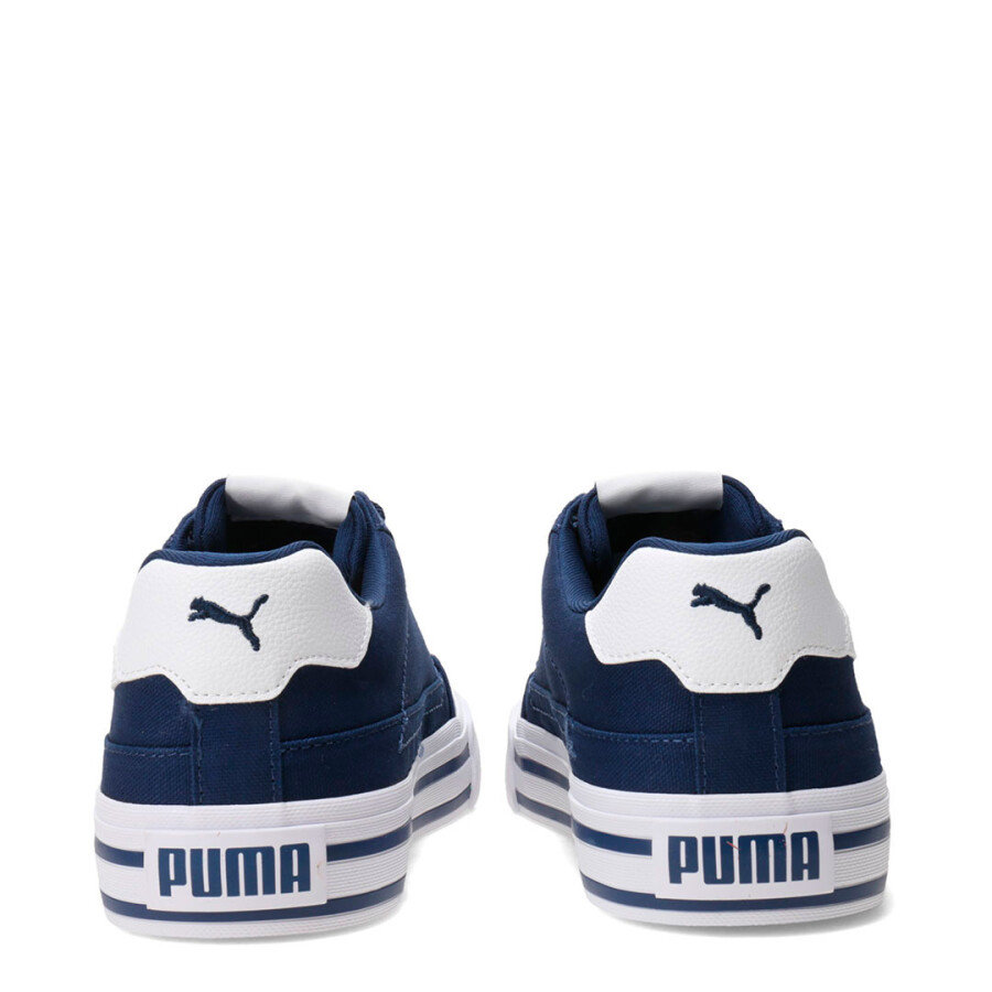 Championes de Hombre Puma Court Classic Vulc Azul - Blanco