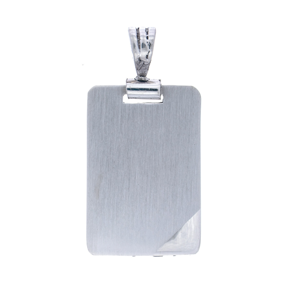 Medalla lisa de plata 925 para grabar 