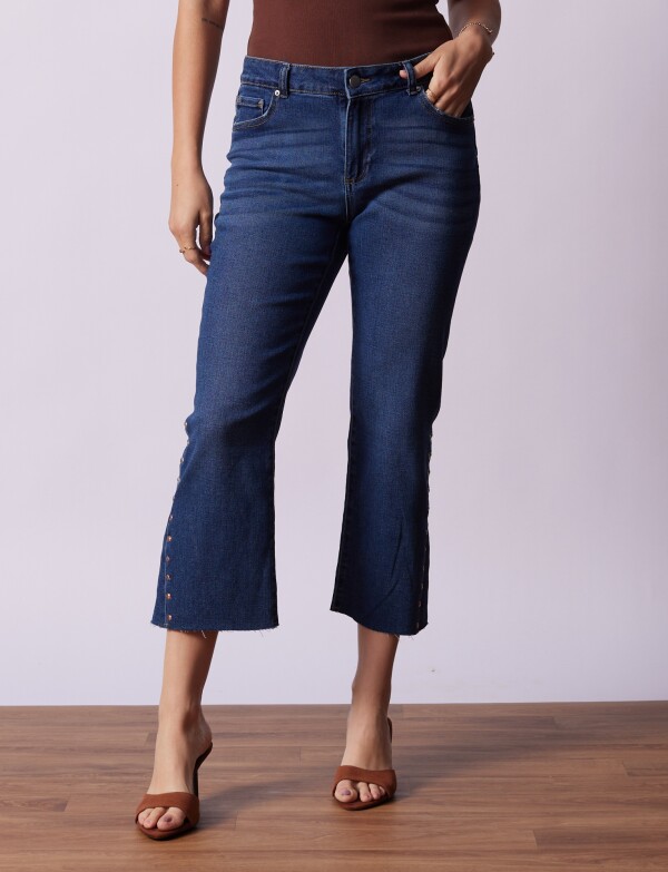 Jean Crop Tachas JEAN