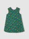 Vestido De Flores Con Lazo Azul
