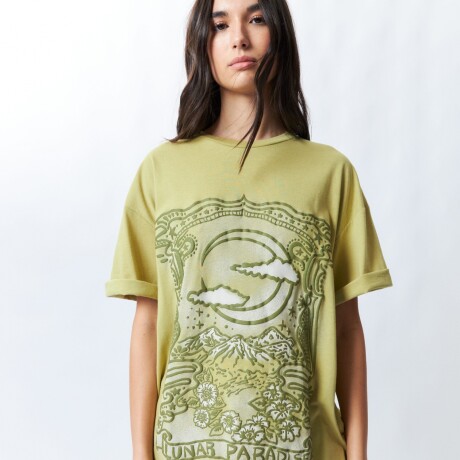 REMERA LUNAR PARADISE Verde Musgo