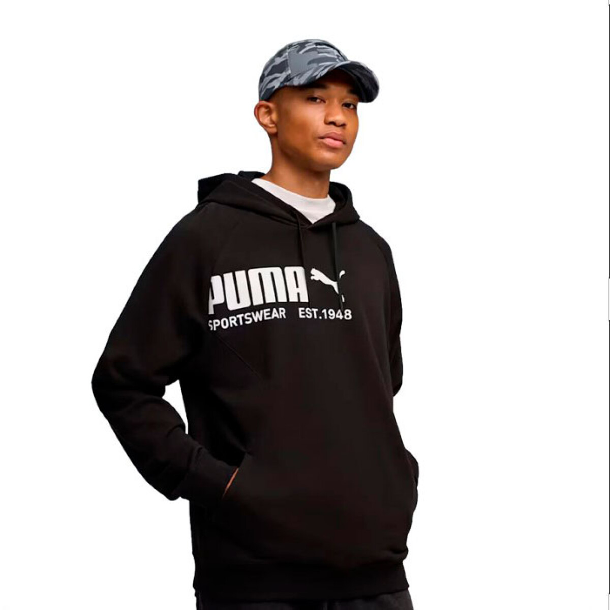 Canguro de Hombre Puma Sport Hoodie Tr Puma - Negro - Blanco 