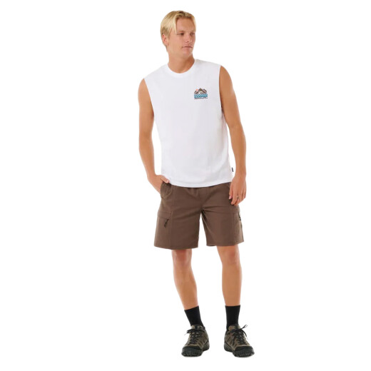 Remera Rip Curl Vaporcool Search Trek Muscle - Blanco Remera Rip Curl Vaporcool Search Trek Muscle - Blanco