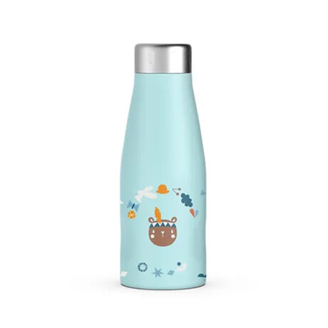 Botella Térmica Infantil en Acero Inox 350Ml Forest Suavinex Azul