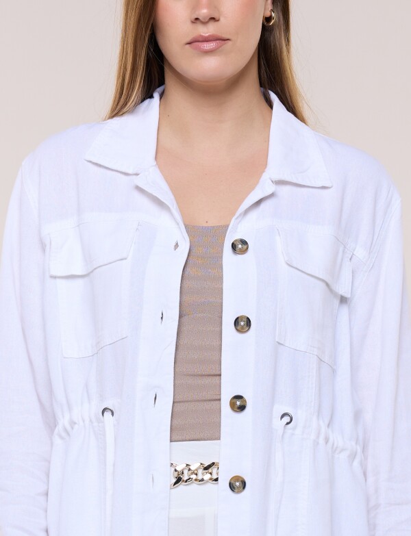Sobrecamisa Utilitaria Con Cordón Ajustable CRUDO