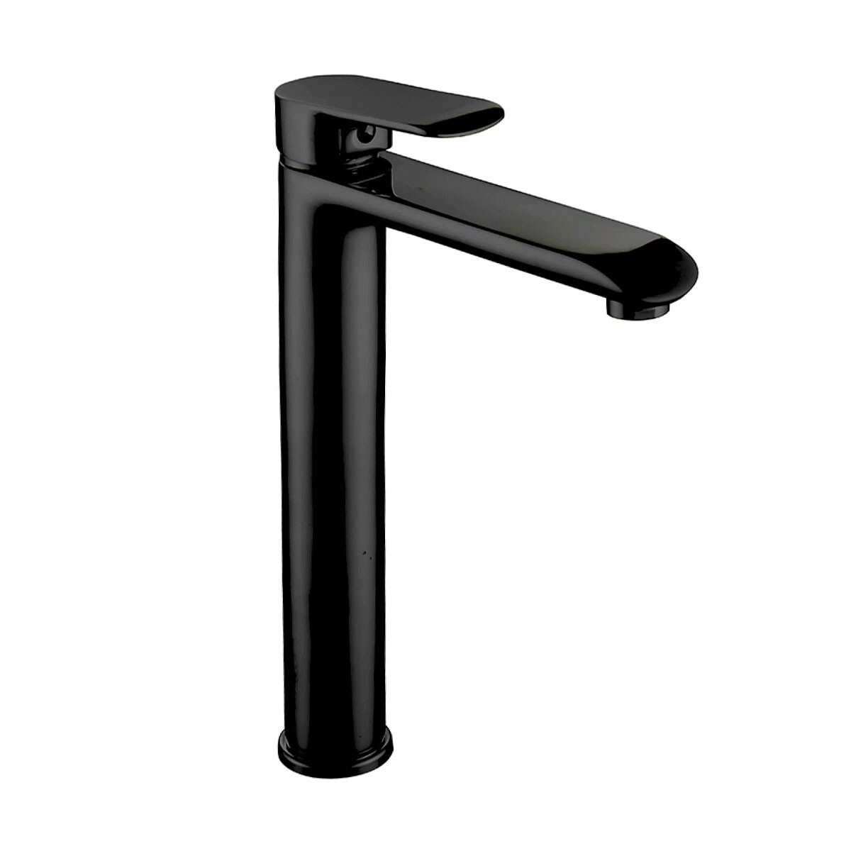 Griferia De Lavatorio Alto Linea Alassio Ii Aqualia Monocomando Negro Mate 