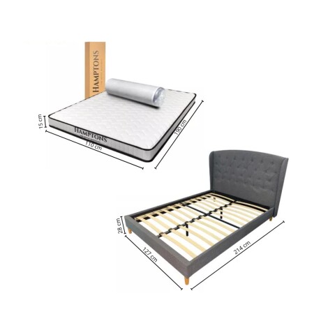 Sommier Plaza Y Media THM Memory Foam con Respaldo Sommier Plaza Y Media THM Memory Foam con Respaldo