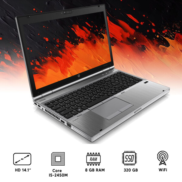 Notebook Hp Elitebook 8460p I5 8gb Ram 320gb NOTEBOOK RFPL 8460P I5/8/320/14"