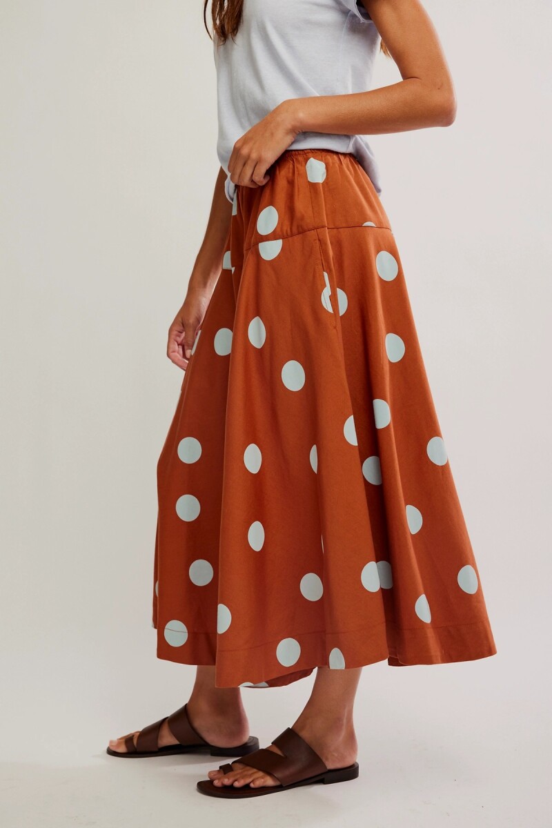 FALDA BETTY DROPWAIST Marron