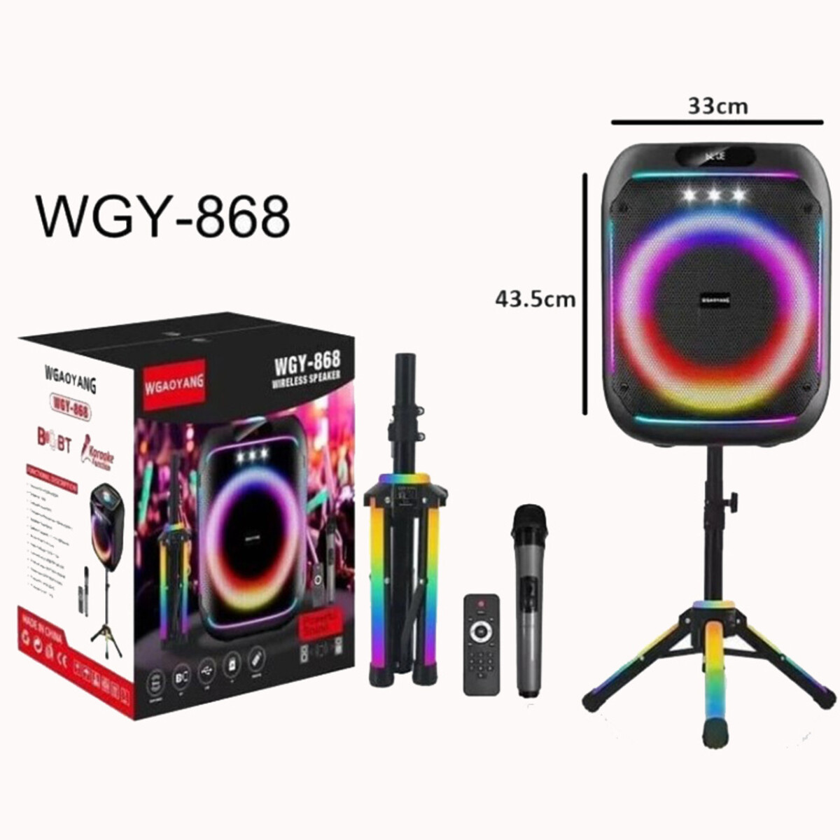 Parlante con Pie Luminoso 