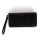 Billetera Canva Tramada 18,5 x 9cm Negro