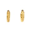 Caravanas aros de oro martillados- Oro bajo - Sin piedra- CA8105 sinpiedra