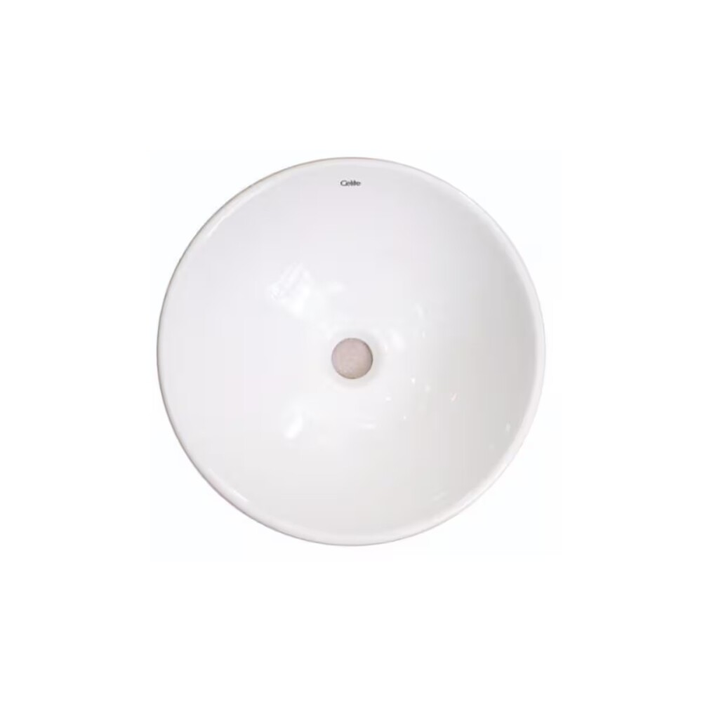 Bacha de apoyo redonda 35 cm Blanca Brillante Celite Bacha De Apoyo Redonda 35 Cm Blanca Brillante Celite