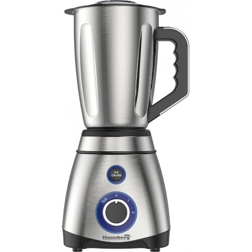 Licuadora Inox 1.2 Lts. 600 W Pica Hielo Hausberg HB-7763 Licuadora Inox 1.2 Lts. 600 W Pica Hielo Hausberg HB-7763