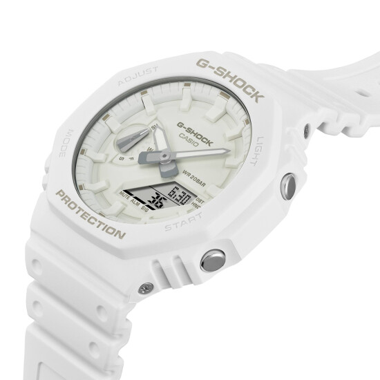 Reloj CASIO G-SHOCK GA2100-7A7DR en Resina Blanco Esfera 48mm 0