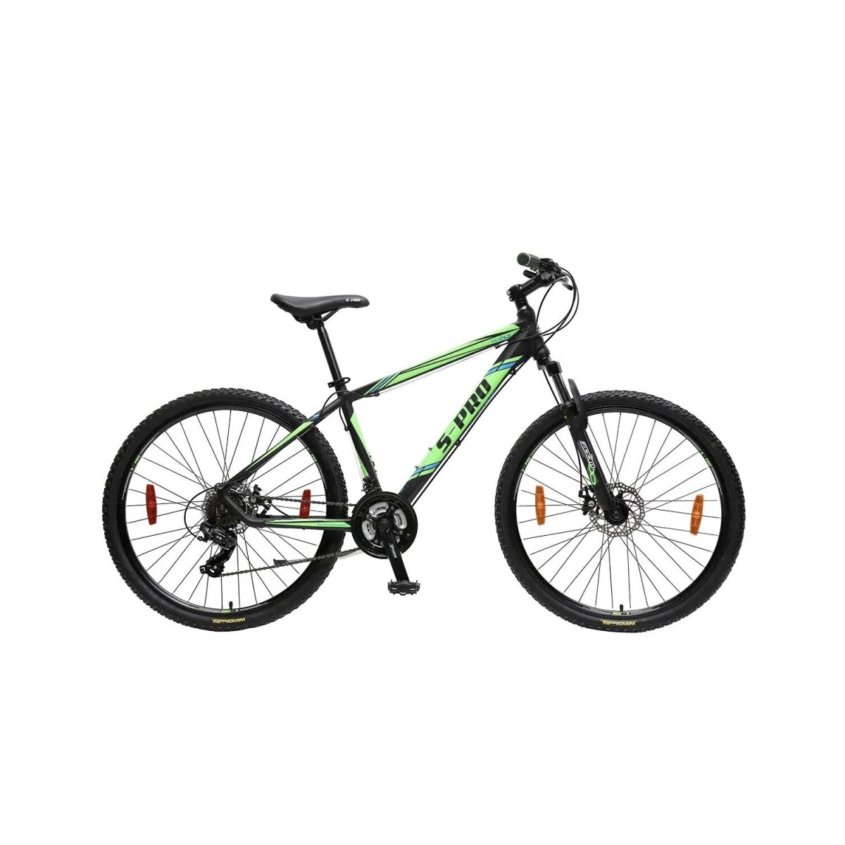 Bicicleta montaña S-PRO VX rodado 27.5 shimano 21 cambios y frenos de disco - Verde 