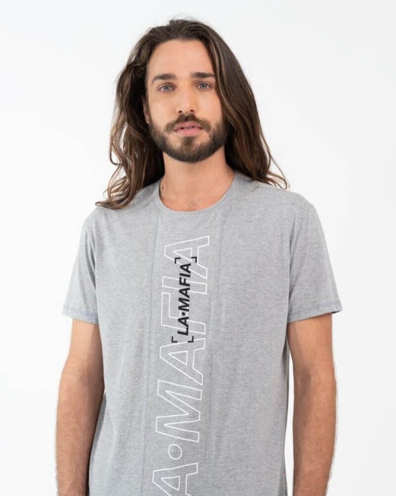 Remera Red Icon Mescla La Mafia Gris U