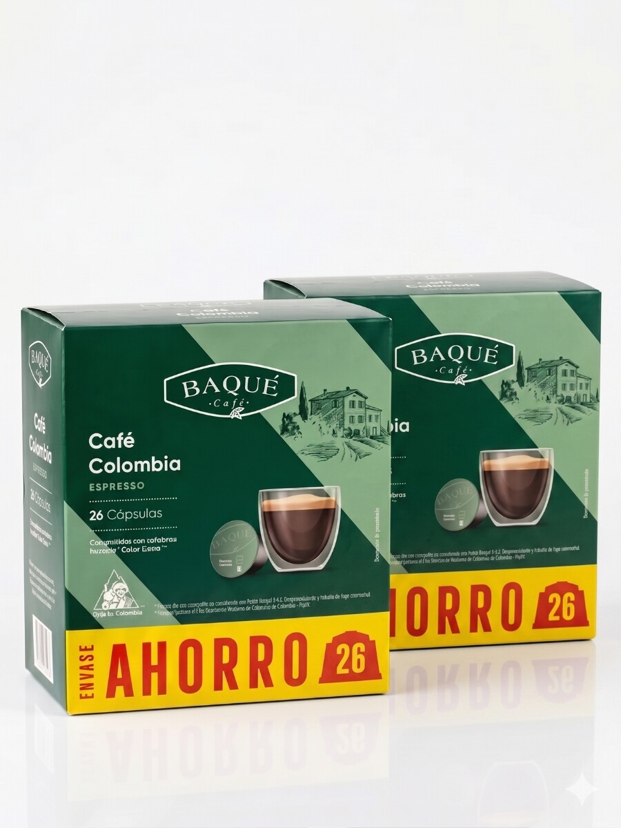 Baqué Capsula 26 Colombia AHORRO 2x1 