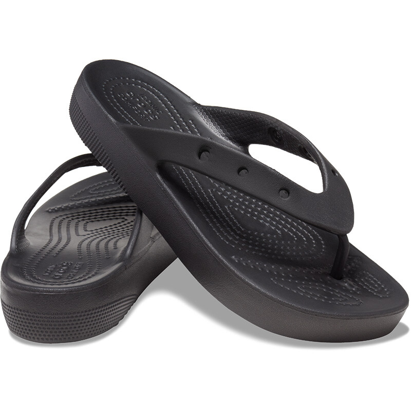 Ojotas Classic Flip Platform Negro