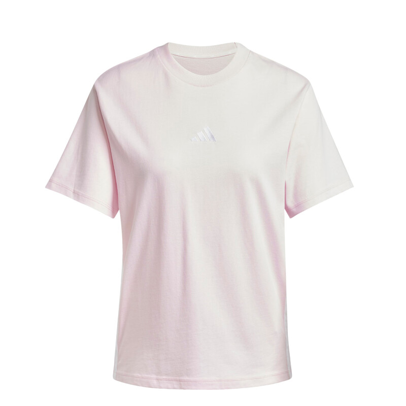 Remeras Adidas Essentials W Femenino Rosado - Blanco