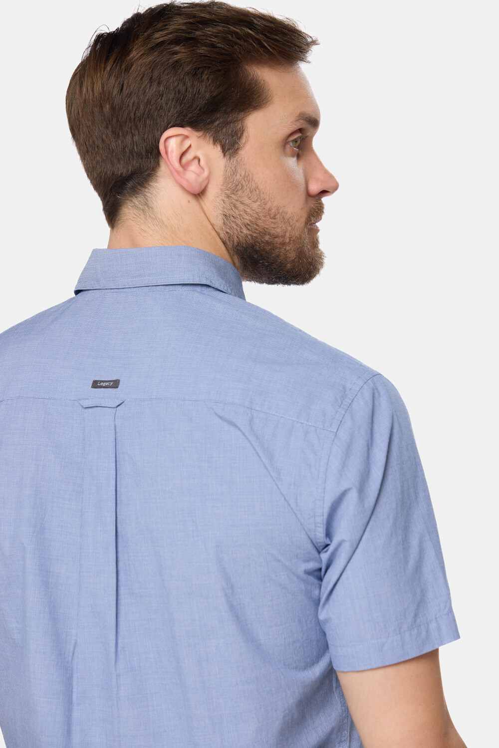 CAMISA A CUADROS Azul