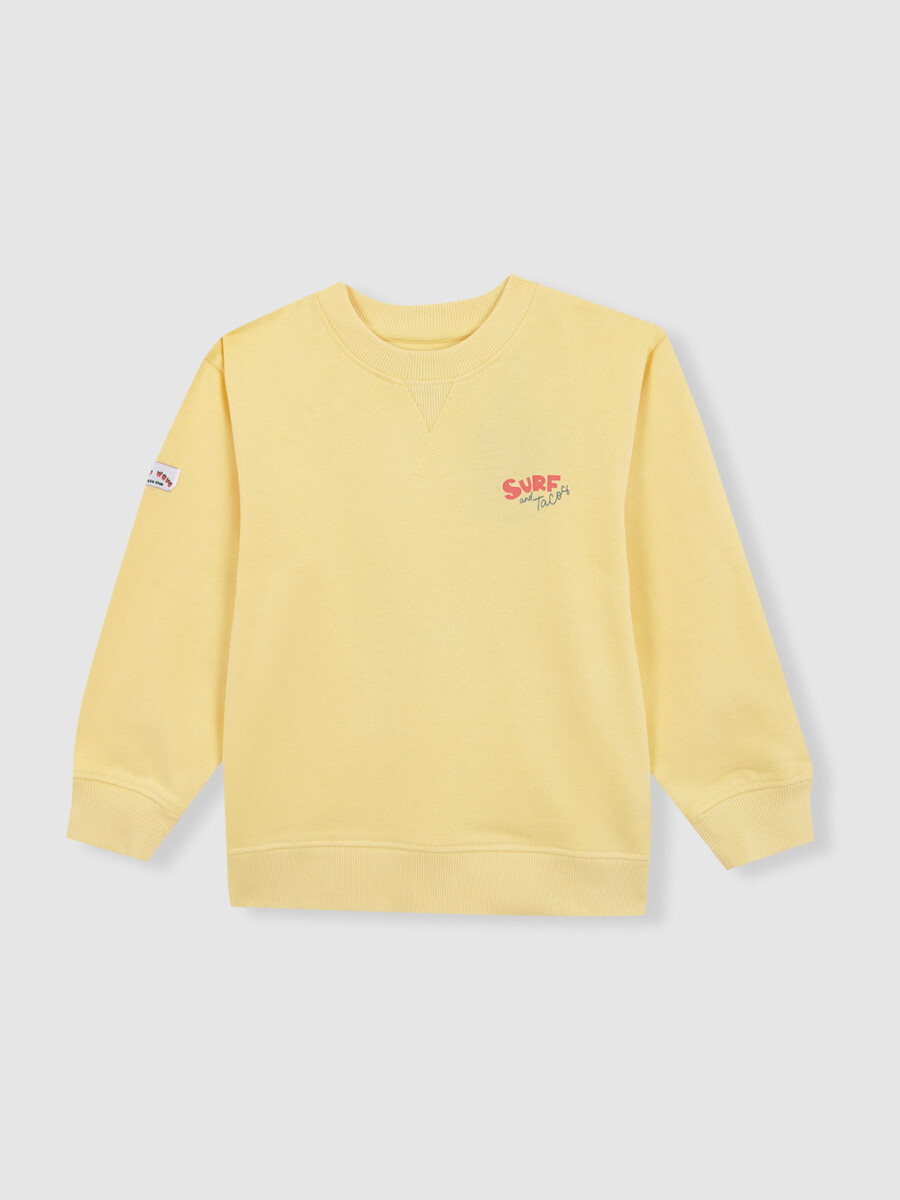 Sudadera Taco Print Amarillo