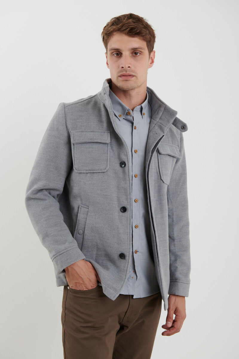 SOBRETODO HARRINGTON LABEL - Gris 