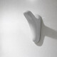 PERCHA SIMPLE DE BAÑO BRILLO LINEA ACCESORIOS COLOR BLANCO BLANCO