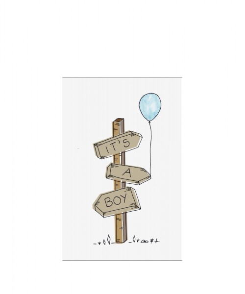 Tarjeta 10x15 baby shower DISEÑO 4