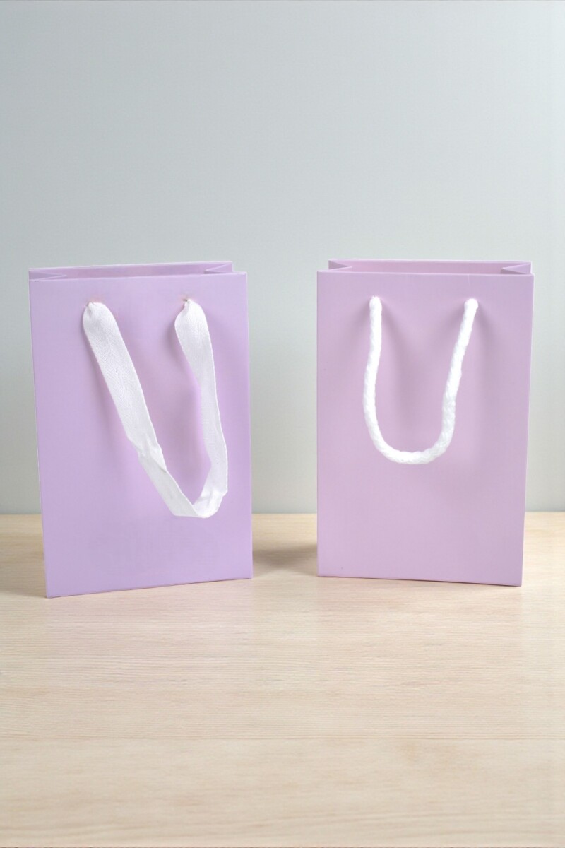 Bolsa cartulina 10x05x15 cm - LILA 