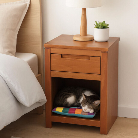 MESA DE LUZ MADERA NATURAL-BEIGE FRESNO