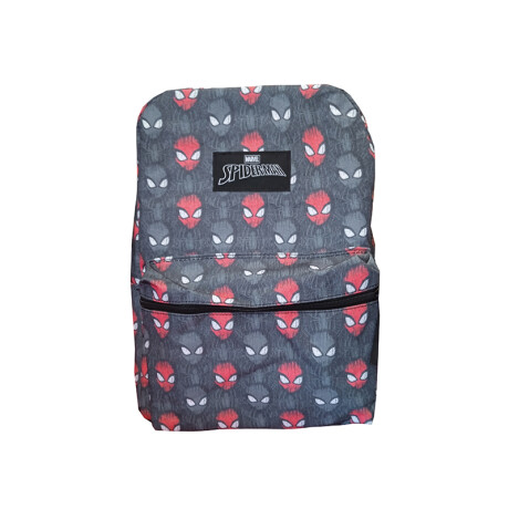 Mochila Spiderman Patrón Gris