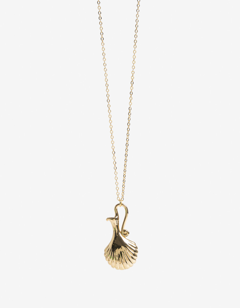 Collar Largo Metal Florero 