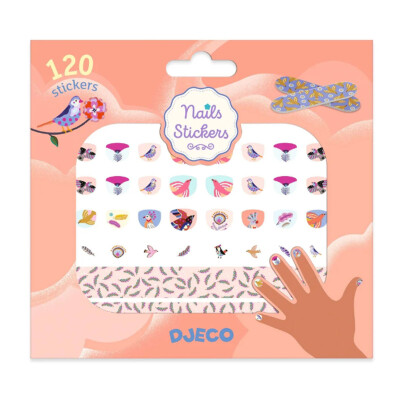 Stickers para uñas Feathers Djeco Stickers para uñas Feathers Djeco