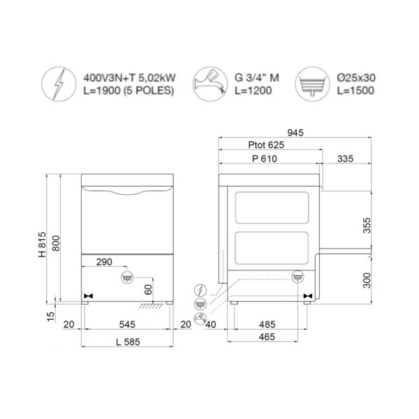 Lavavajilla Industrial Digital Krupps C537 Lavavajilla Industrial Digital Krupps C537