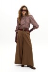 Pantalón Super Culotte en Twill Camel