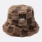 Gorro Bucket Split Cuadros Marrón