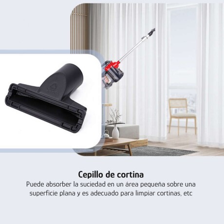 Aspiradora De Mano y Piso 2 en 1 Liviana Potente Negro/gris