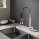 GRIFERIA COCINA CON FLEXIBLE MONOCOMANDO MESADA CROMO SERIE DELFT CROMO