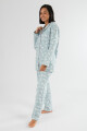 Pijama franela kiss Celeste