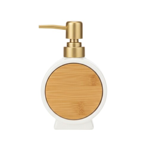 DISPENSADOR CERAMICA BLANCO P/BAÑO 10X15CM Unica