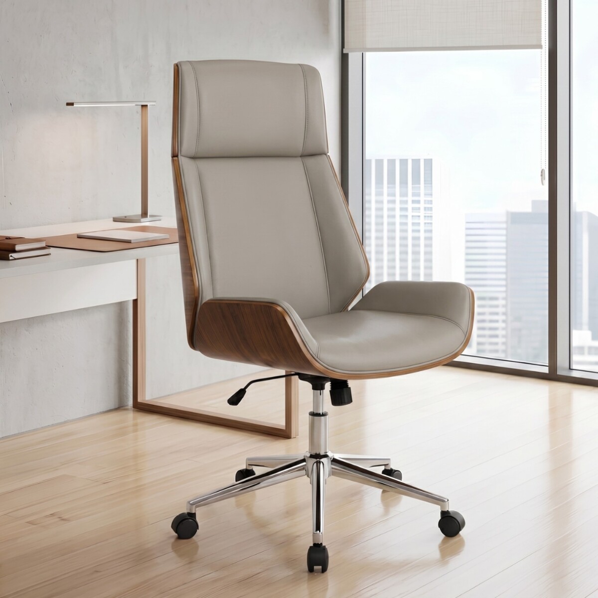 Silla de Oficina Gerencial - Crema 