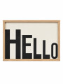 CUADRO HELLO BLANCO
