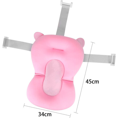 Colchón Bañito Baby Splash Almohada Baño Bebe + Accesorios Rosa
