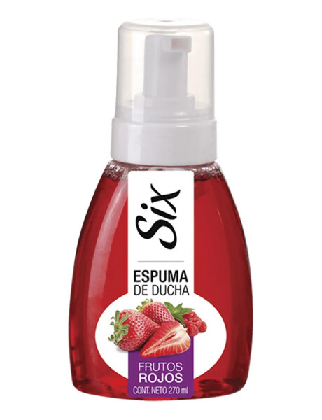 Espuma de ducha Six 270ml Frutos Rojos