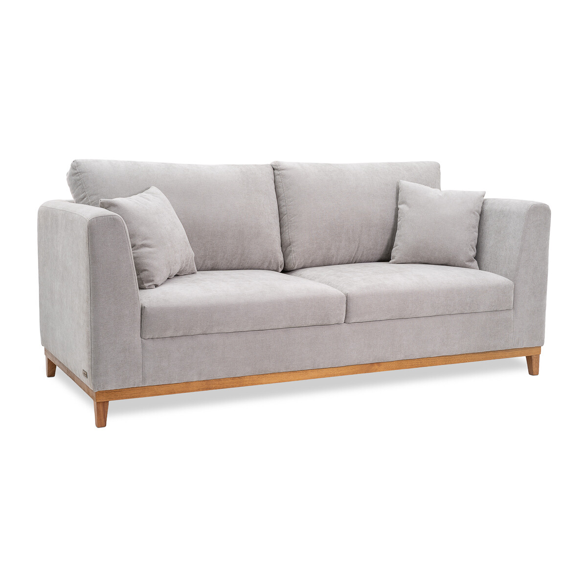 Sofá Belfast - Tela Microfibra - 3 cuerpos - 2204 (Gris) 